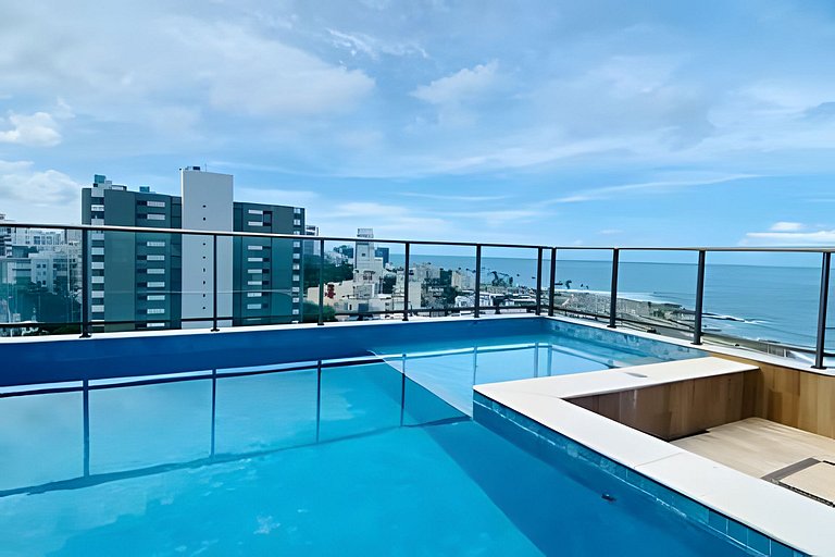 CA208 Studio com piscina no rooftop