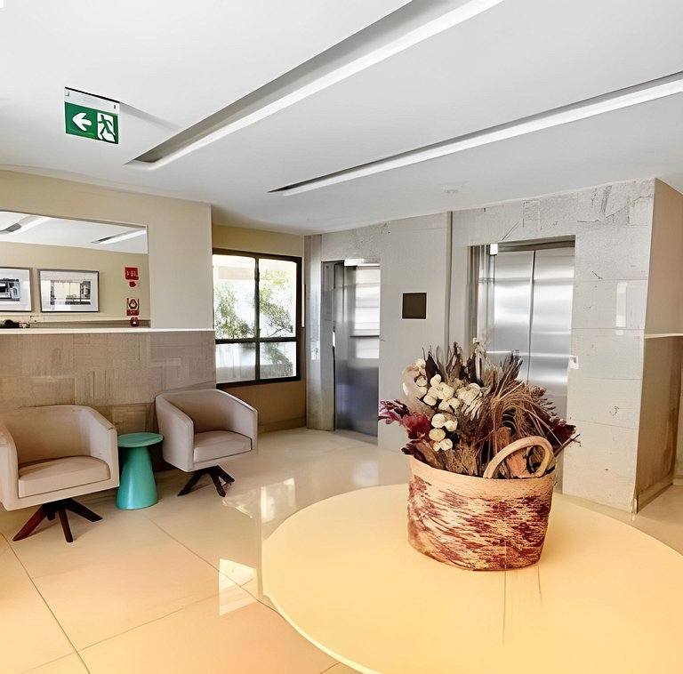 CA208 Studio com piscina no rooftop