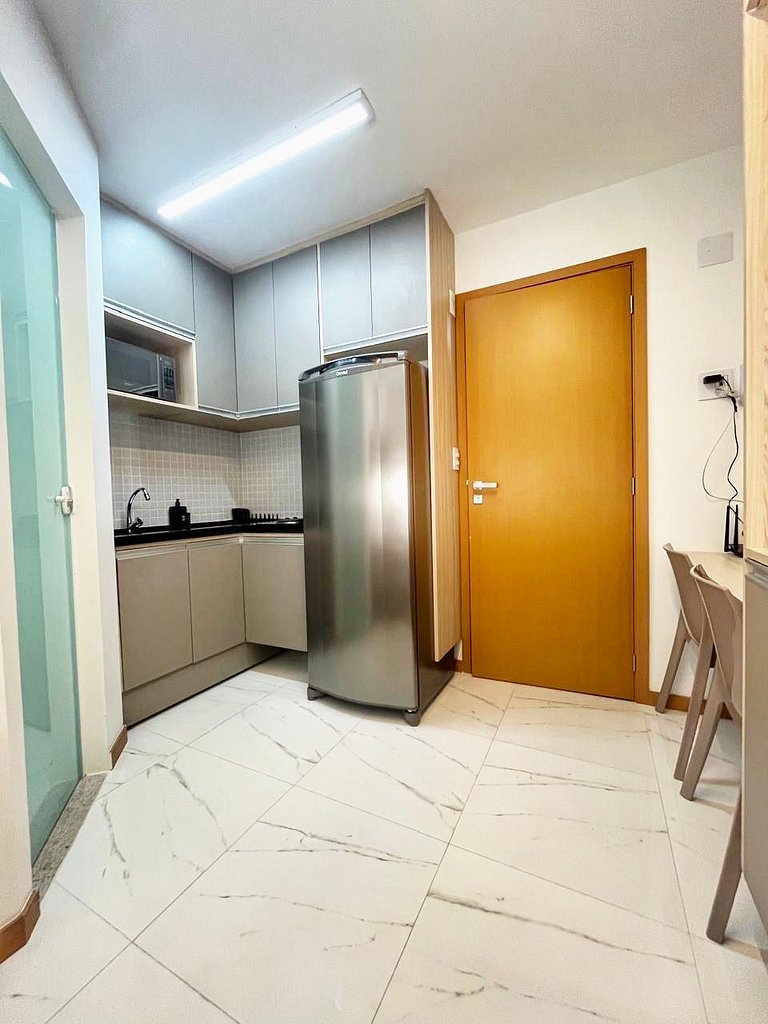 CA208 Studio com piscina no rooftop