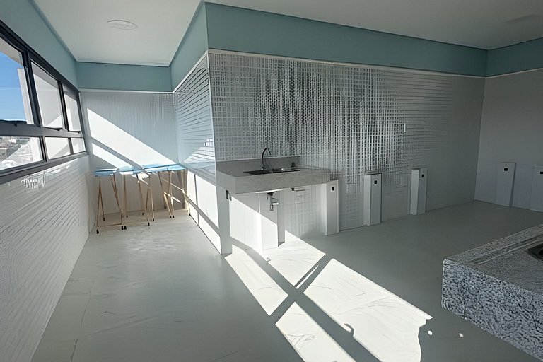 SC530 Studio com varanda e vista mar by VLV Stays