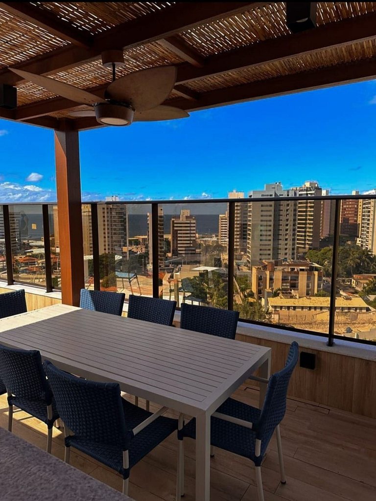 SC530 Studio com varanda e vista mar by VLV Stays