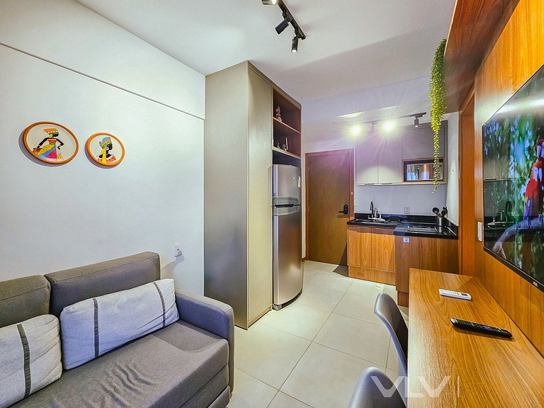 PP208 Quarto e Sala na melhor localização