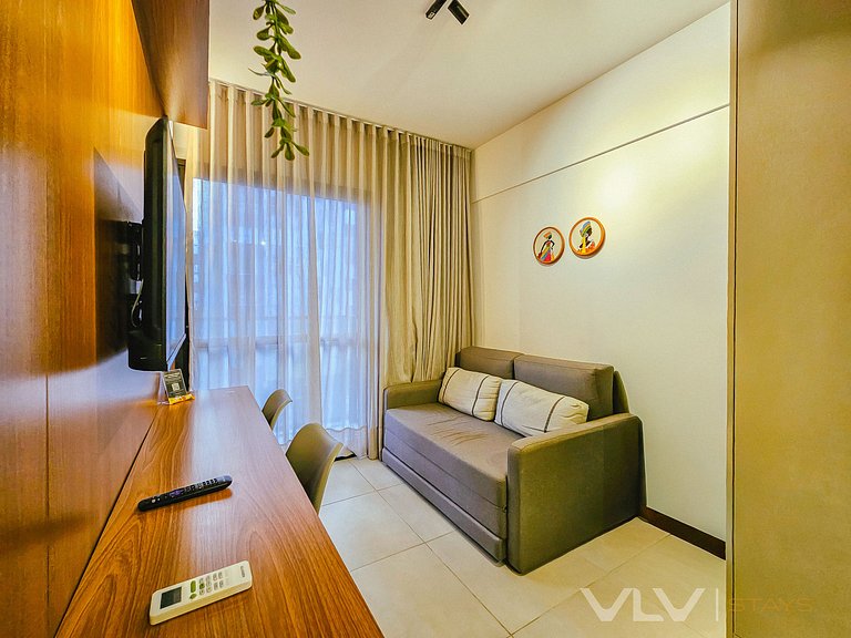 PP208 Quarto e Sala na melhor localização