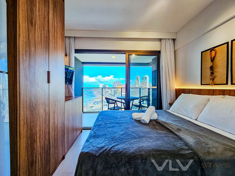 Spot605 Studio com varanda vista mar by VLV Stays