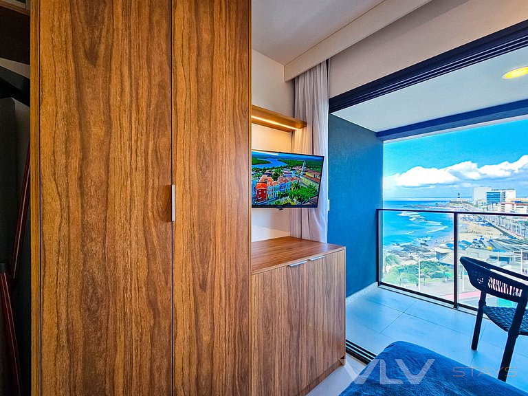 Spot605 Studio com varanda vista mar by VLV Stays