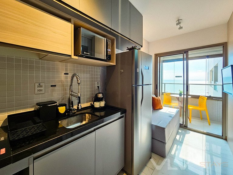 CA714 New Quarto/Sala Varanda Vista Mar