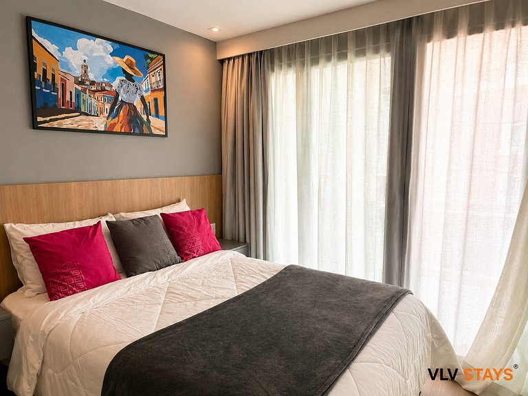 ART324 Vista Lateral c/ varanda by VLV Stays