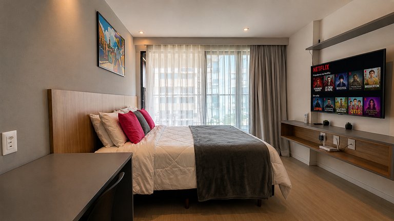 ART324 Vista Lateral c/ varanda by VLV Stays